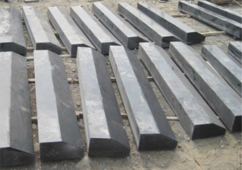 black granite kerb